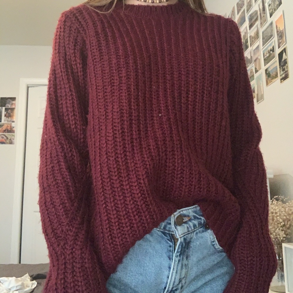 4/$25 garnet sweater!!